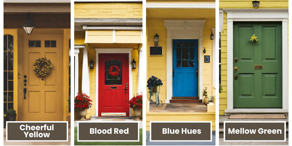 Front Door Colors For Yellow House