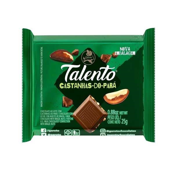 Chocolate ao Leite com Castanha do Pará Talento