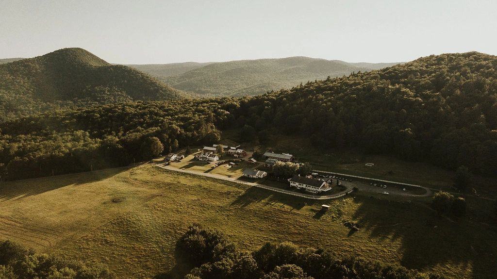 Overview of farm where wedding took place.