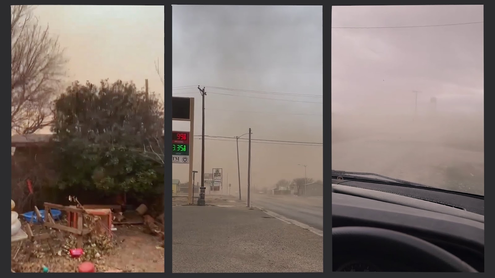 Tempestade de poeira no Texas, tempestade de poeira nos EUA
