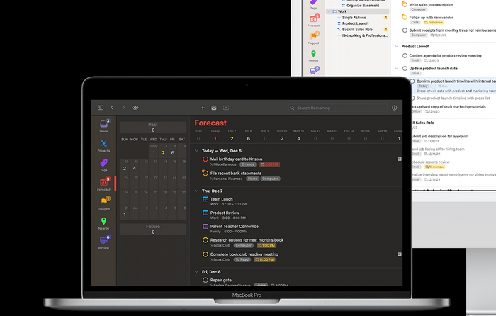 Image showing OmniFocus as project management software for Mac users