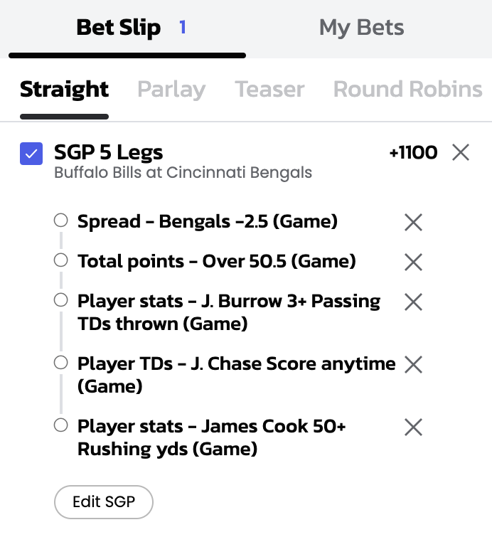 Same-Game Parlay