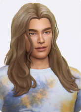Long Wavy Male Hair by Simstrouble