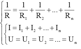 Công thức Đoạn mạch song song dễ nhớ