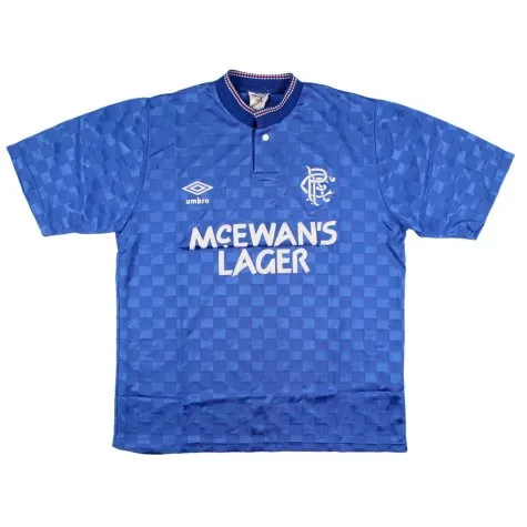 Vintage Elegance: The Rangers 1987-90 Home Shirt