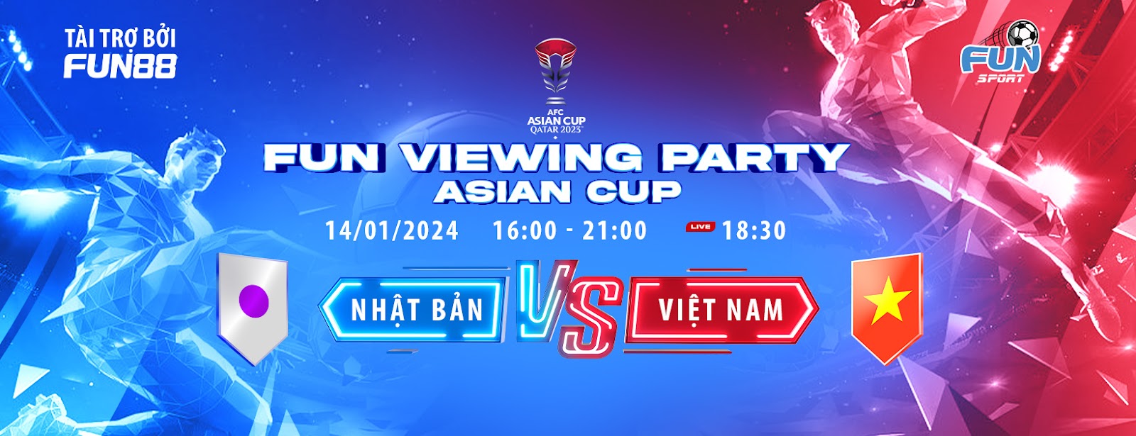 Cùng Fun Viewing Party soi kèo Asian Cup 2023 - Nhật Bản vs Việt Nam