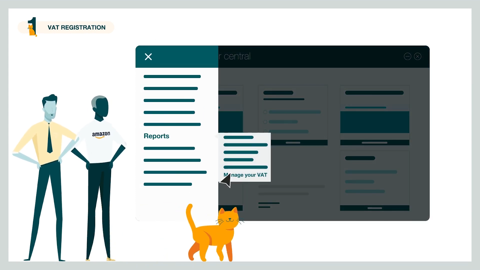 Open manage your VAT menu