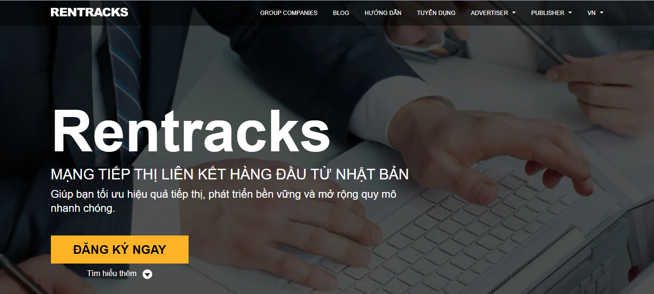 Mạng tiếp thị liên kết hàng đầu từ Nhật Bản - Rentracks