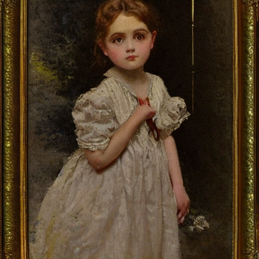 prompthunt: victorian girl in nightgown, painting by alfred ...