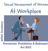 Sexual Harassment of Women at Workplace