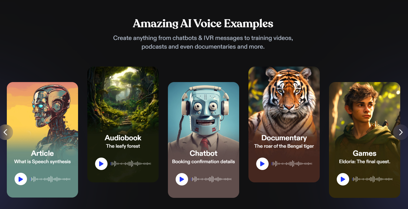 AI Voice Generation for Speechify