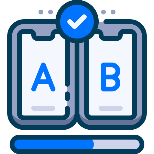 Blue Icon for AB Testing