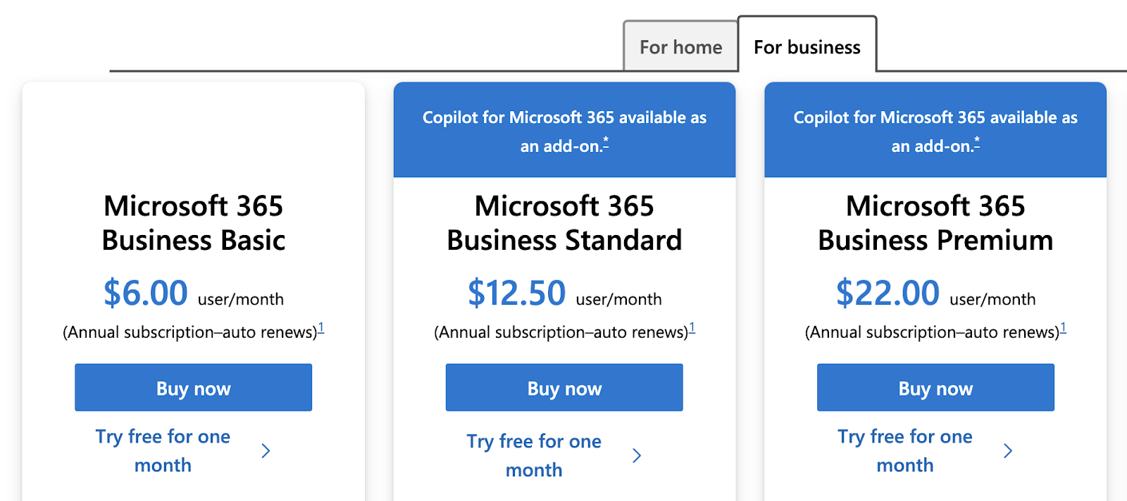 MS Bookings pricing plans