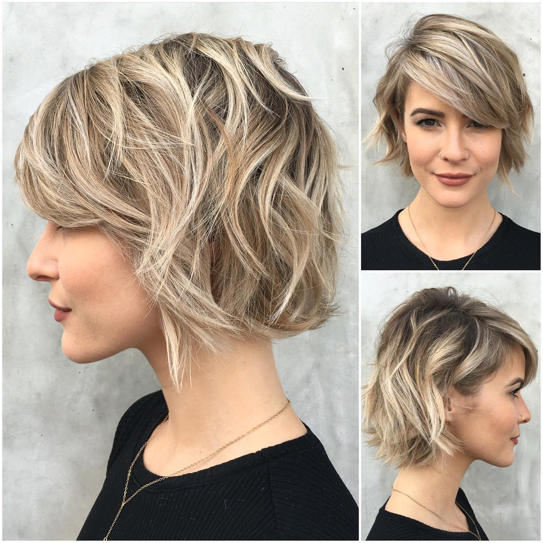 Cool Blonde Highlights on Bob