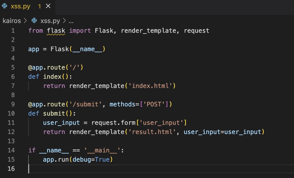 Imagem do artigo sobre vulnerabilidades de aplicação com código em Python vulnerável a ataques XSS.