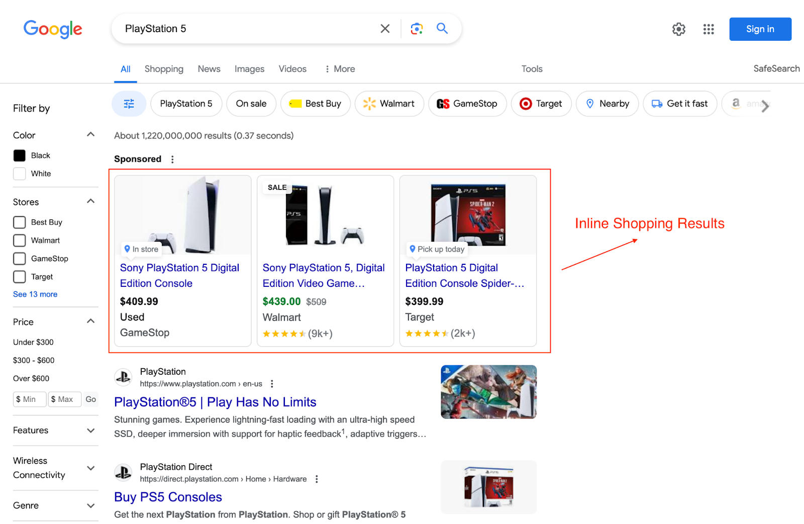 How to Scrape Google Inline Shopping Results