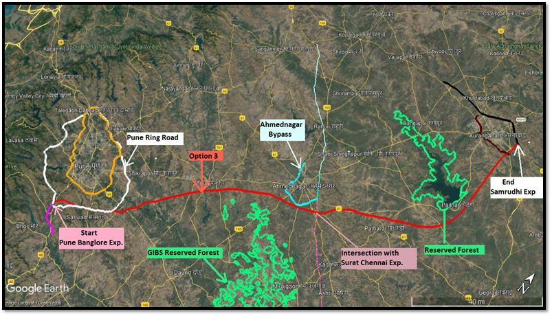 Samruddhi Mahamarg Expressway map