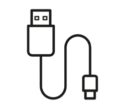 An illustration of a usb cable