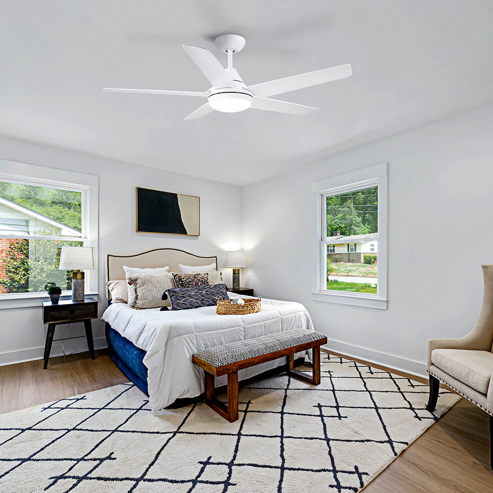 White Ceiling Fans for Different Room Styles