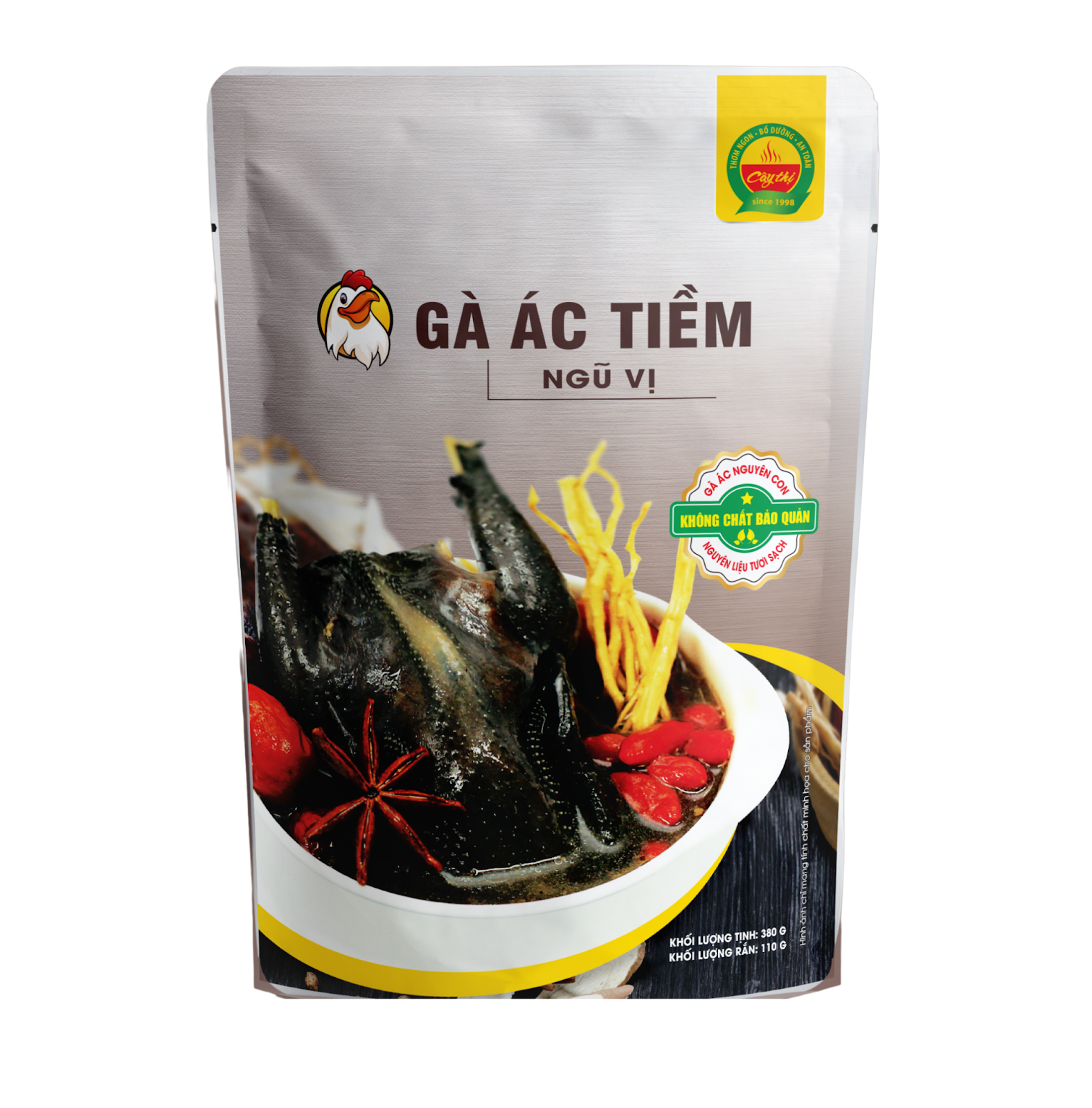 Gà ác tiềm ngũ vị