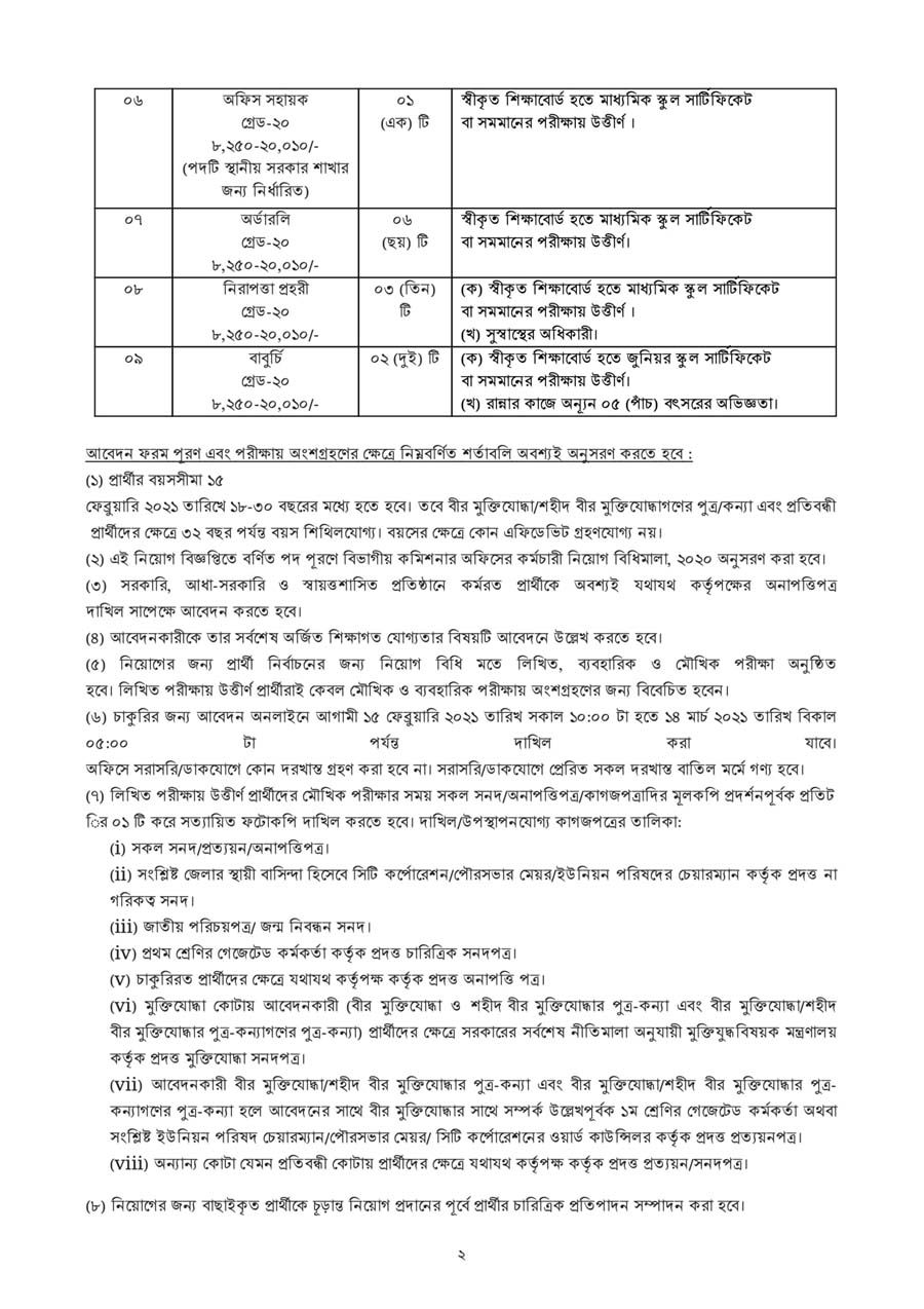 DIVSL Job Circular