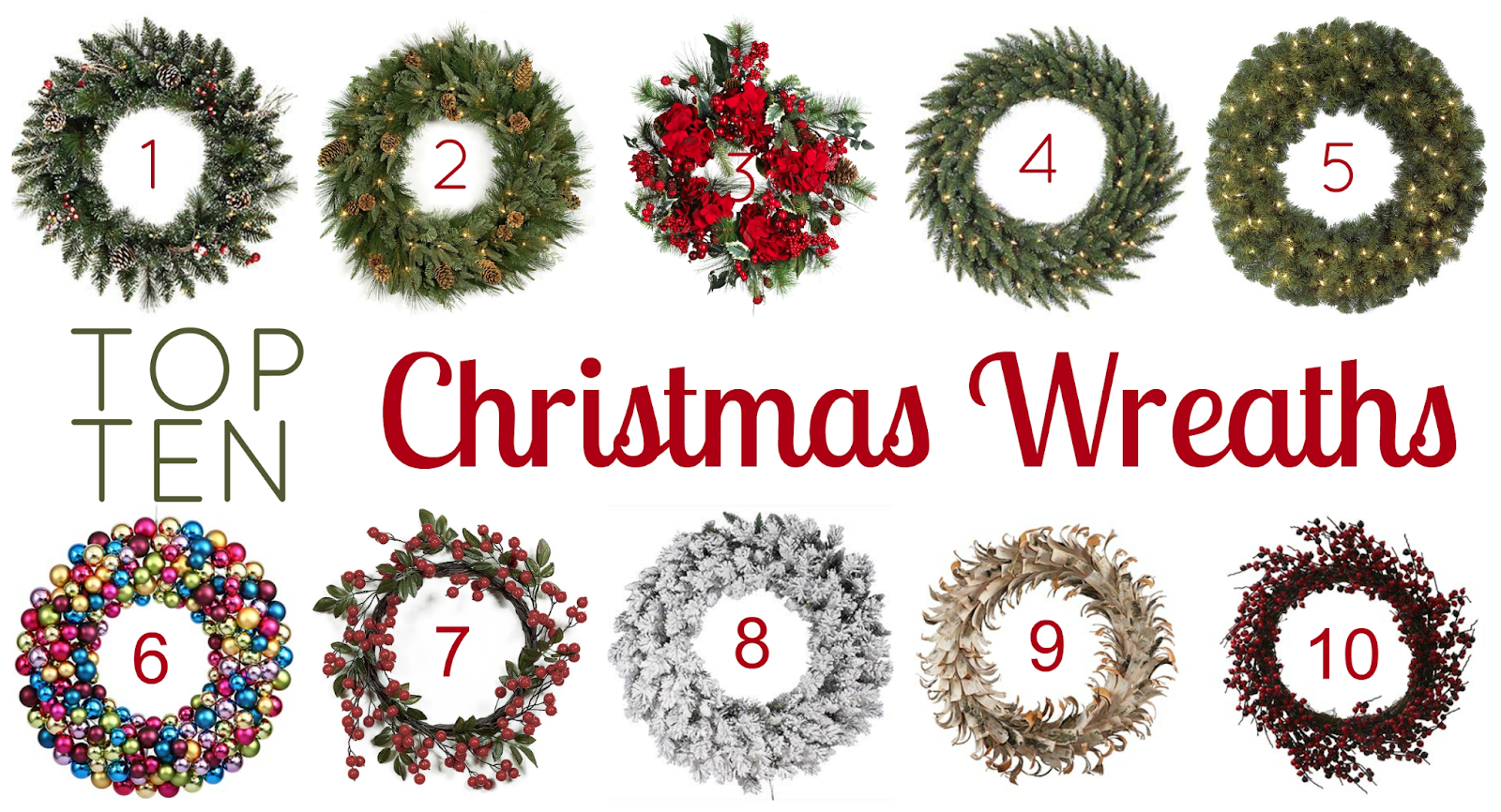 Top 10 Christmas Wreaths