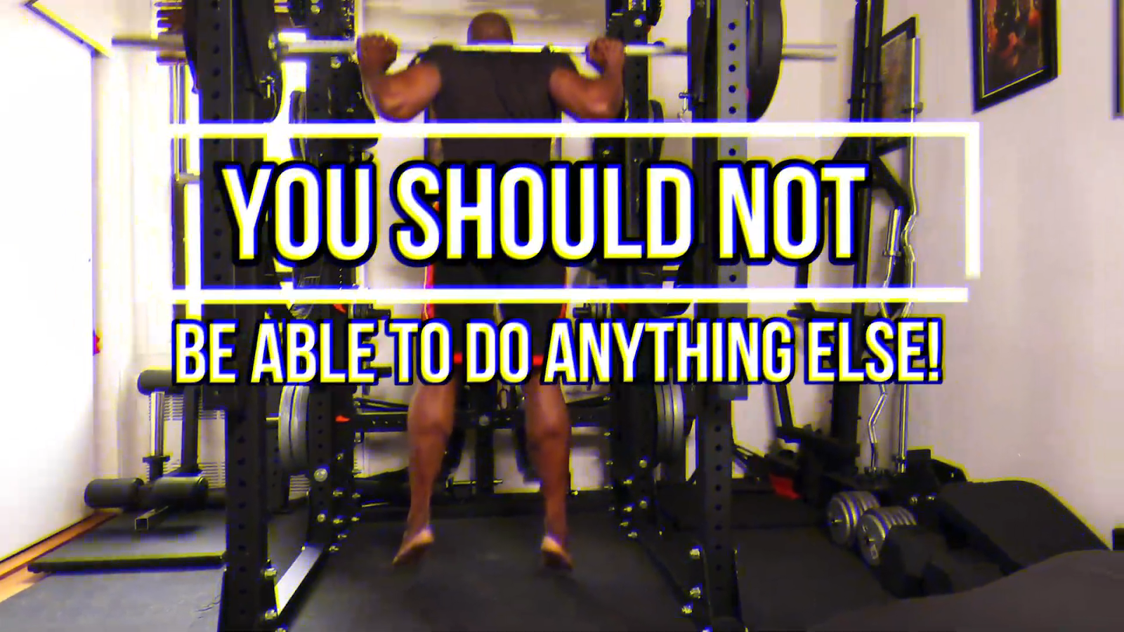 Your training should be intense enough that you can't do a full body workout