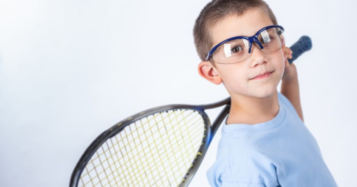 Protection des yeux pour les juniors; lunettes de squash pour enfants