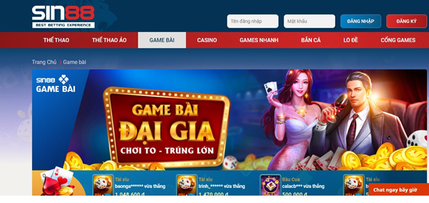 Game bài Casino 3D - Sin88 - Trang chủ chính thức - Link vào mới nhất 2024 