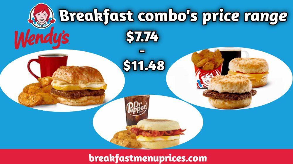wendy's menu 4 for $4 breakfast with prices