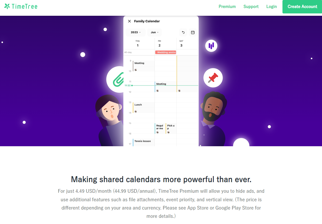 TimeTree Pricing