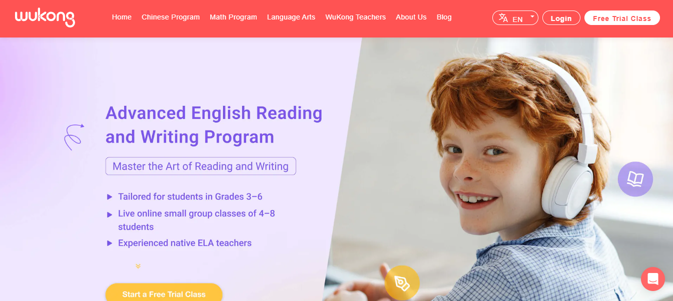 WuKong Online English Classes: Engaging Learning for Students