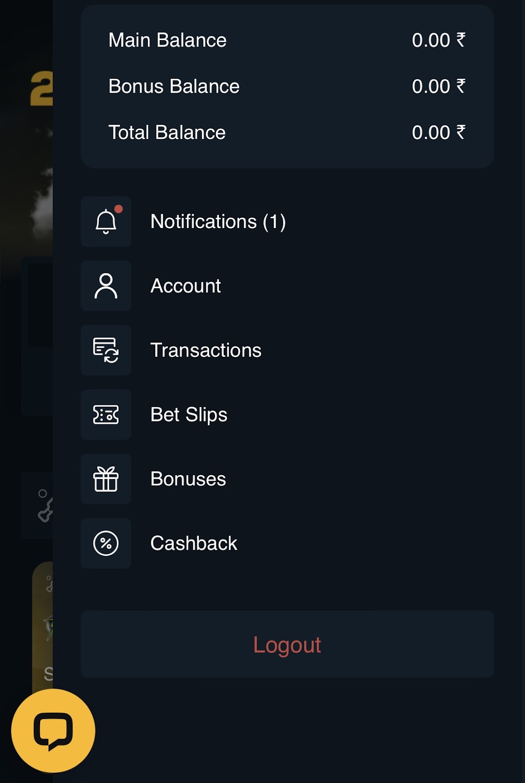 Rajabets account