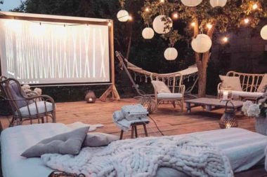 top ways to design your deck for hosting outdoor movie projector custom built michigan