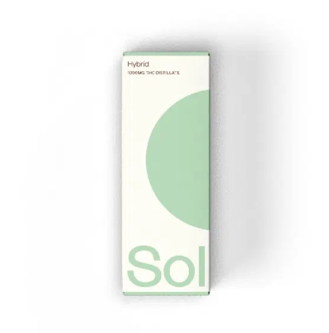 Sol – THC Distillate Vape Cartridge – Hybrid – 1ml