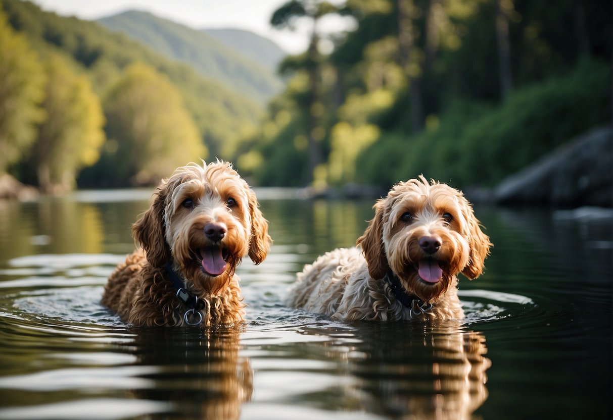 Do labradoodles hot sale like water