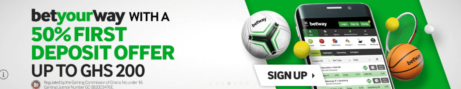 Explore the Betway Registration Guide and get up to GH¢200 free bets!
