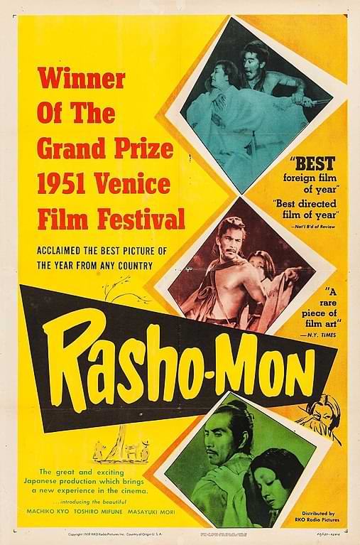 Promotional poster for Rashomon in the United States, 1950