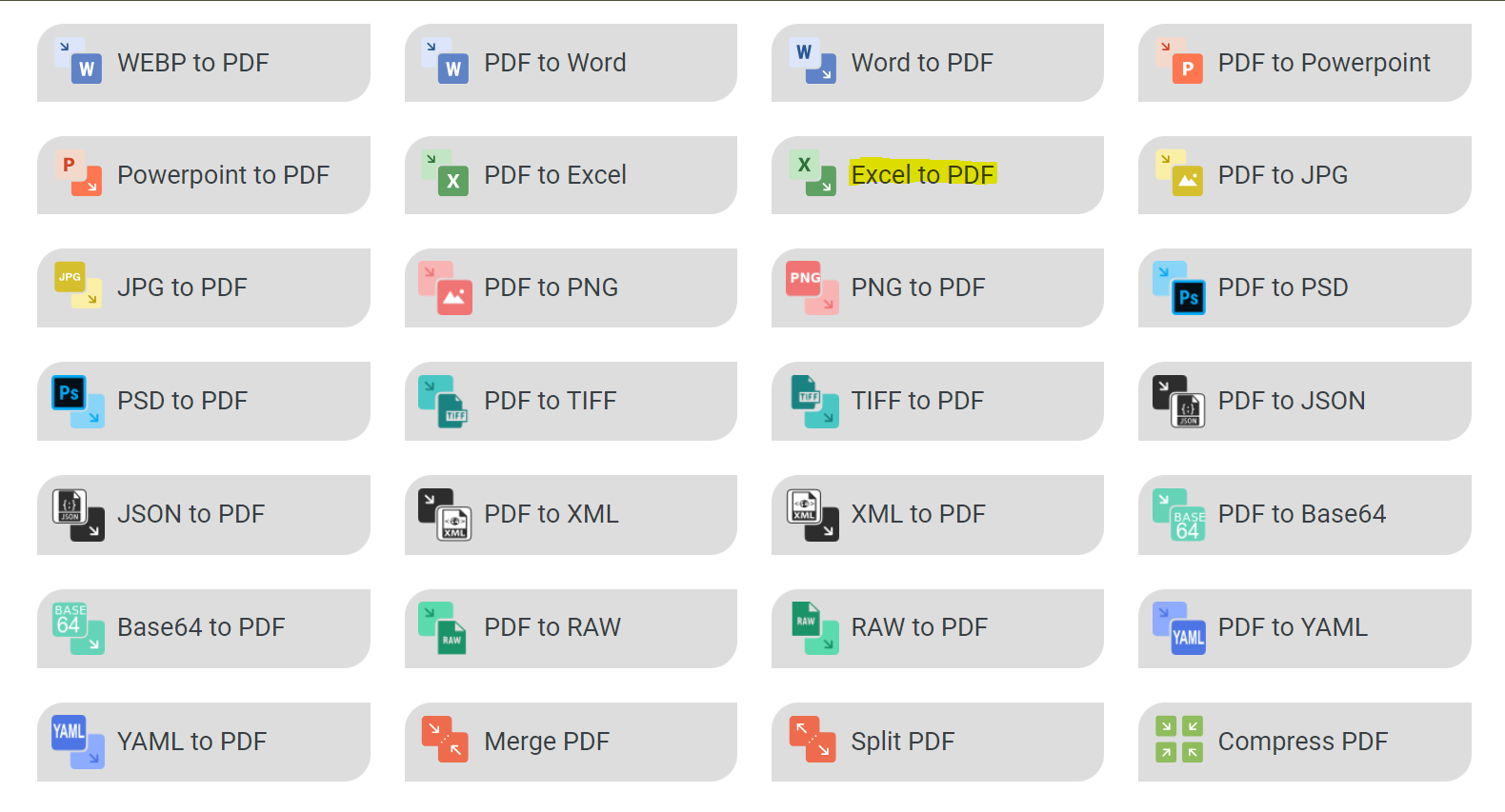 Excel TO PDF