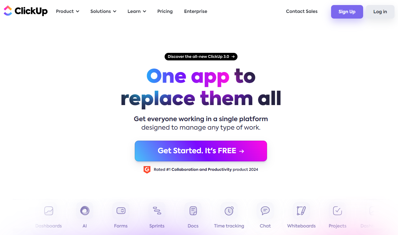 ClickUp: One app to replace them all