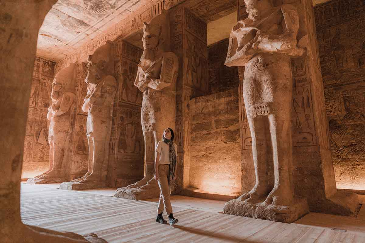 Interiors of Abu Simbel, Egypt