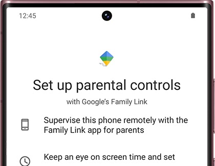 Set up parental controls on a Galaxy phone