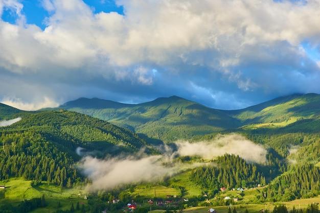 Free photo summer landscape in mountains and the blue sky
