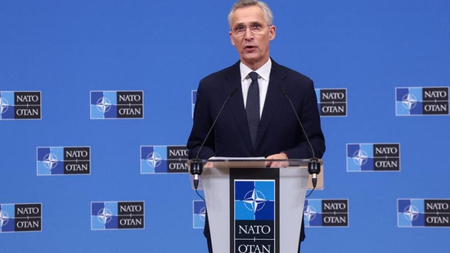 NATO Secretary General Jens Stoltenberg holds a press conference ahead of NATO Defence Ministers' meeting at the Alliance's headquarters in Brussels, Belgium February 14, 2024.