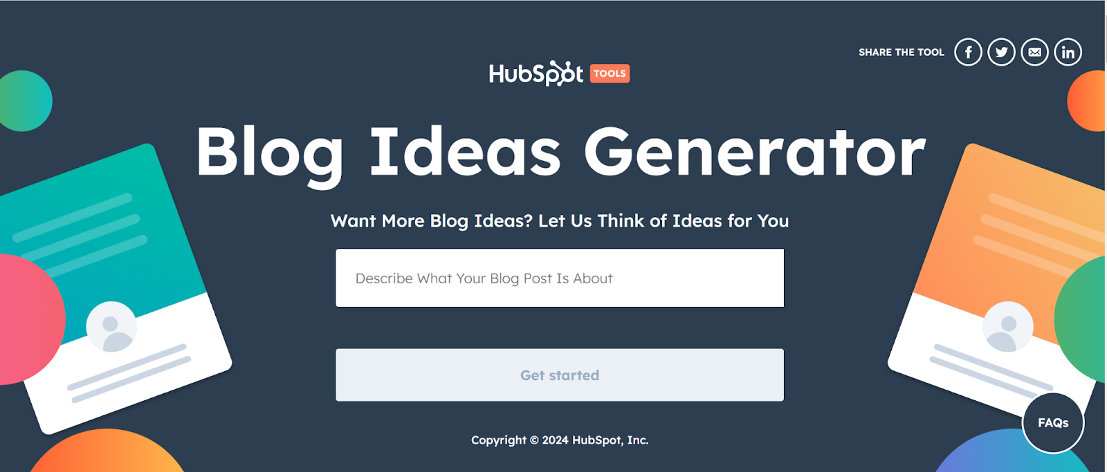 Hubspot Blog Idea Generator - SEO software for agencies