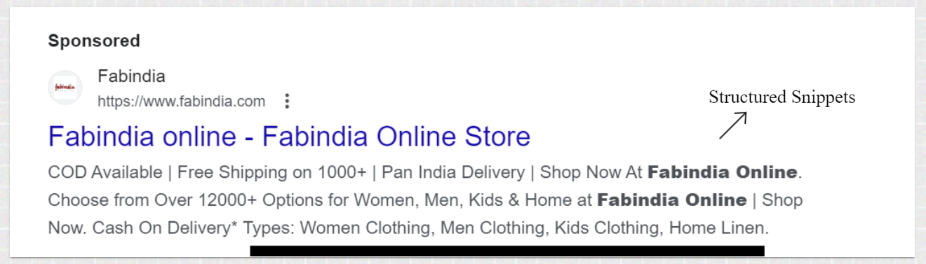 Boost Visibility with Structured Snippets: for apparel brand