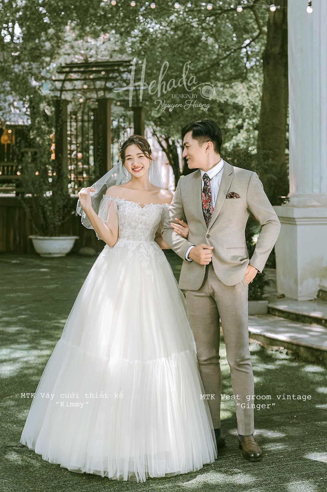 Couple váy cưới Kimmy và vest Ginger