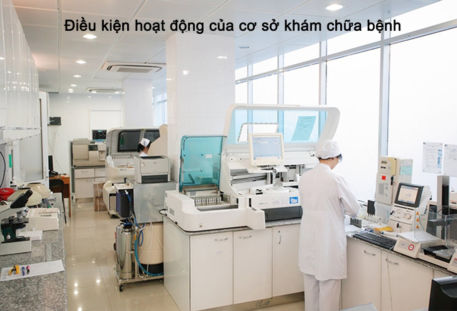 Điều kiện cơ sở vật chất của 1 cơ sở y tế