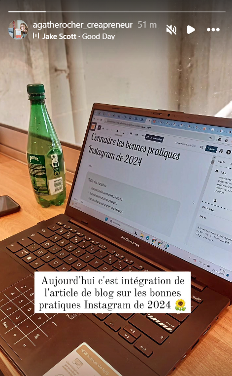 exemple de stories pour les bonnes pratiques Instagram 2024