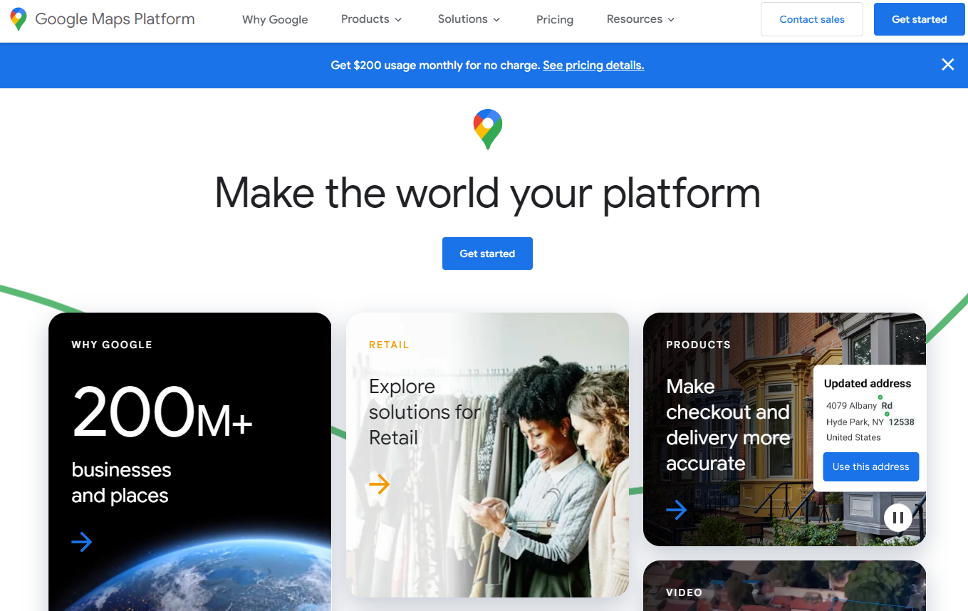 Google Maps: Make the world your platform